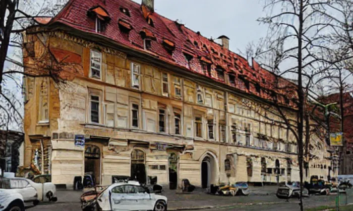 zámek Obříství – akvarel