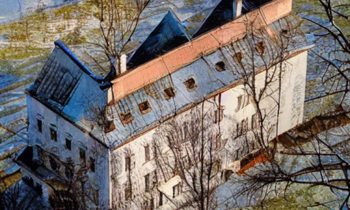 zámek Pravonín – winter