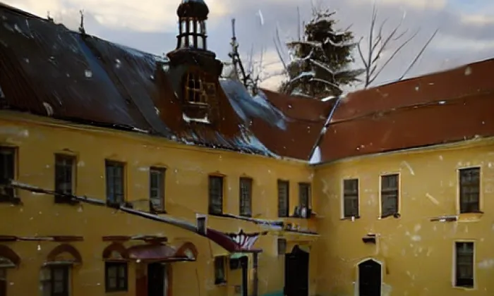 zámek Proseč u Pošné – winter