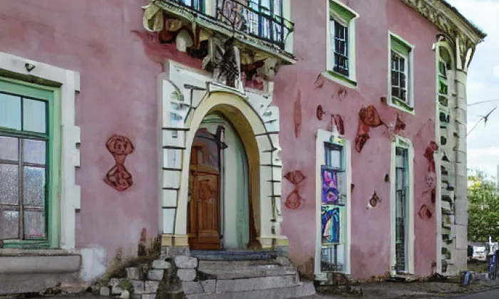zámek Sádek – akvarel