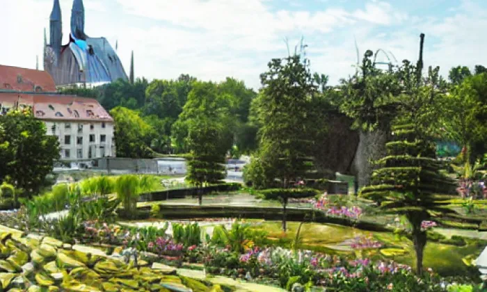 Zámek se zahradami v Kroměříži – summer