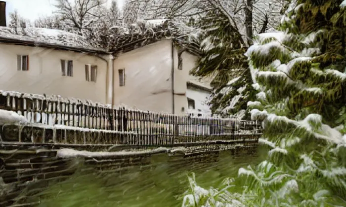Zámek Těchobuz – winter