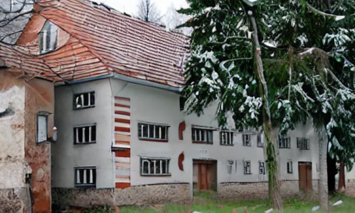 zámek Vážany nad Litavou – winter