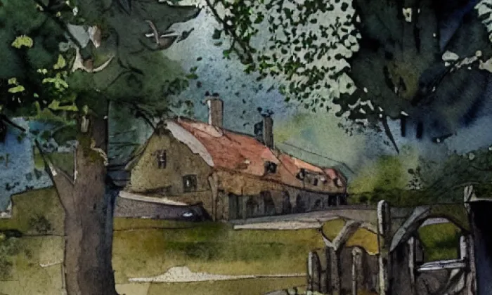 Zvěřinec – akvarel