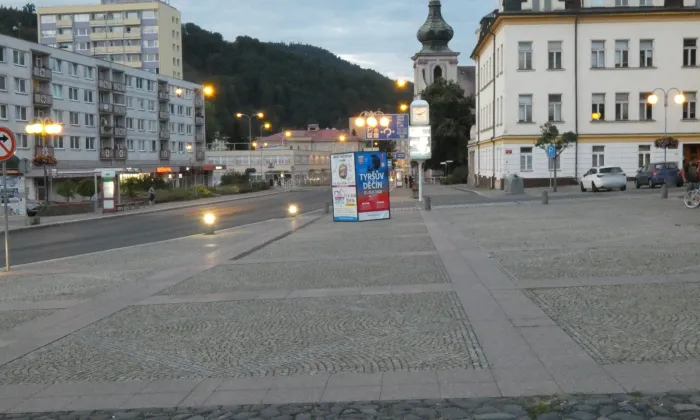 kašna na Masarykově náměstí v Děčíně