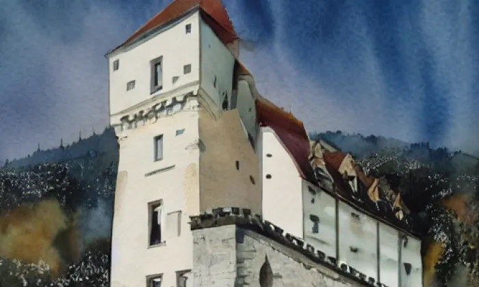 Žďárec – akvarel