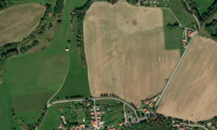 Římovsko – letecký pohled