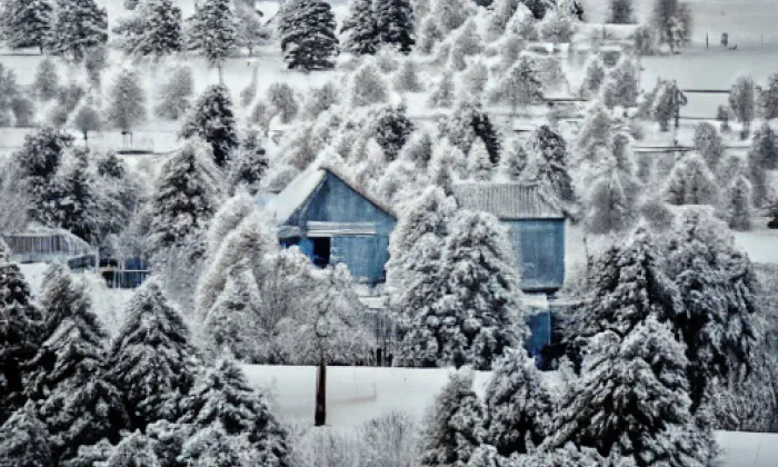 Římská vojenská pevnost u Mušova – winter