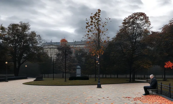 Čelakovského sady – autumn