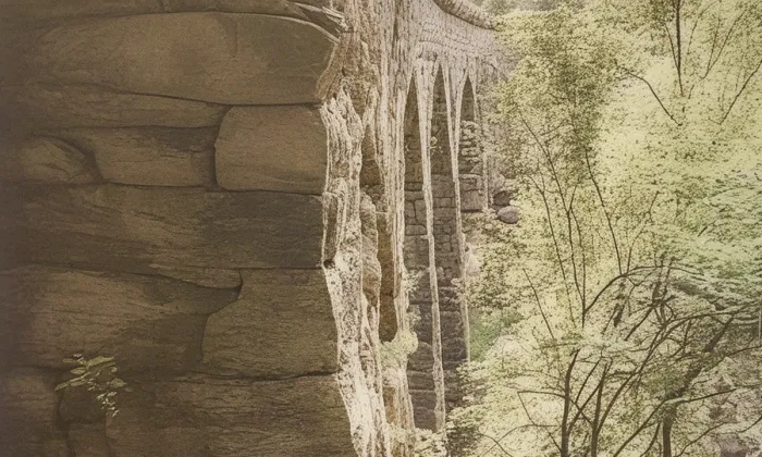 železniční viadukt Pošná – historická rekonstrukce