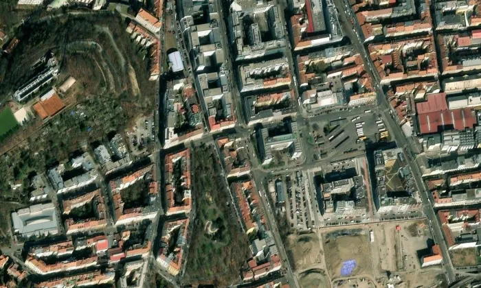 Ženské domovy – letecký pohled