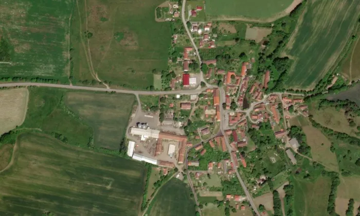 Čepřovice – letecký pohled