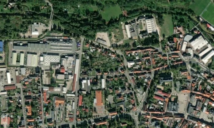 Černá mohyla – letecký pohled