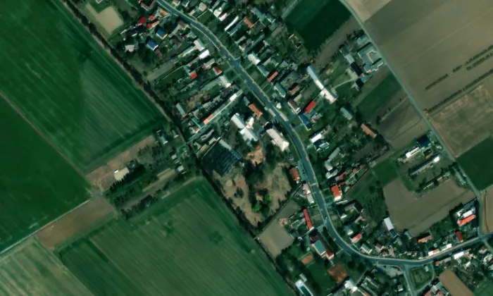 Žerotín (zámek) – letecký pohled