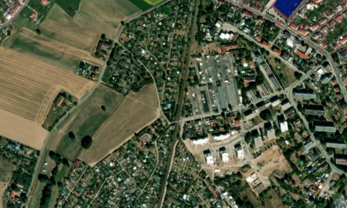 Červený Dvůr (Hradec Králové) – letecký pohled