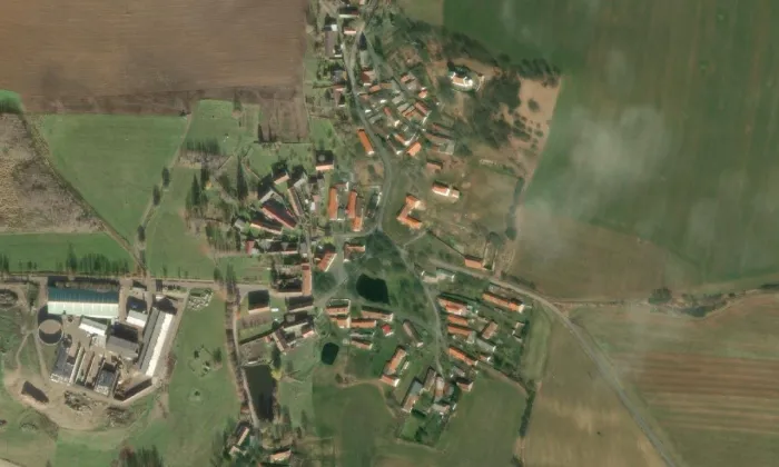 Řesanice – letecký pohled
