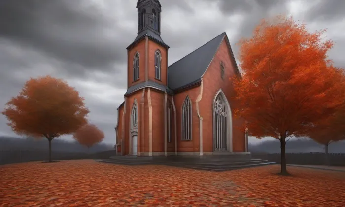 českobratrský evangelický chrám Jana Amose Komenského – autumn