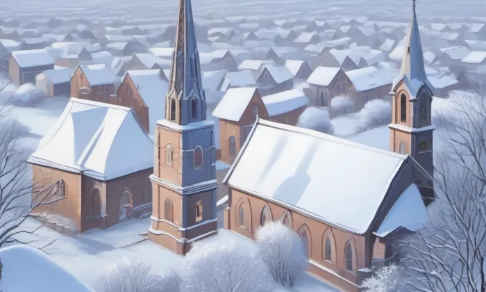 českobratrský evangelický chrám Jana Amose Komenského – winter