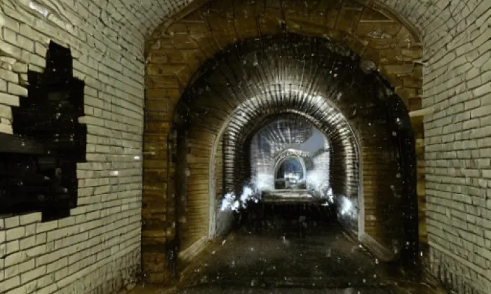Žižkovský tunel – winter