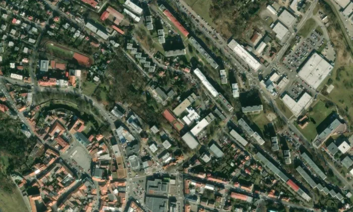 Žilkova vila – letecký pohled