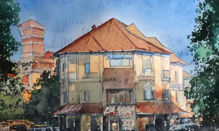 Žireč – akvarel