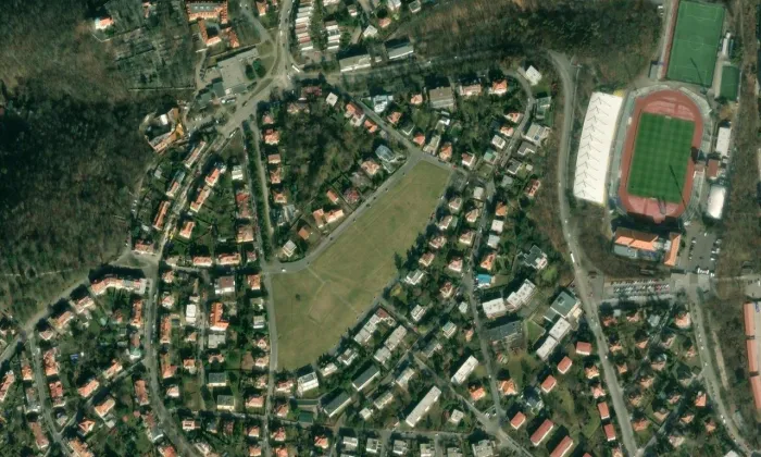 Špitálka – letecký pohled