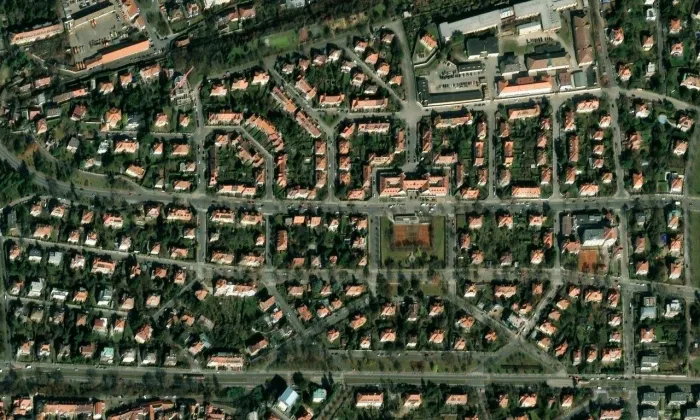 Ústřední dům Ořechovka – letecký pohled