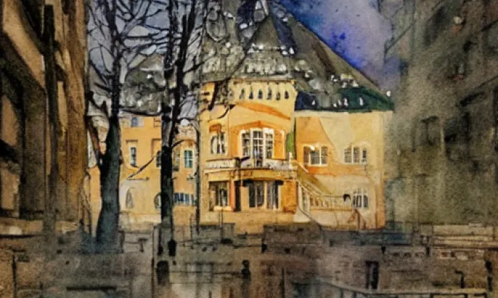 Štemplovec – akvarel