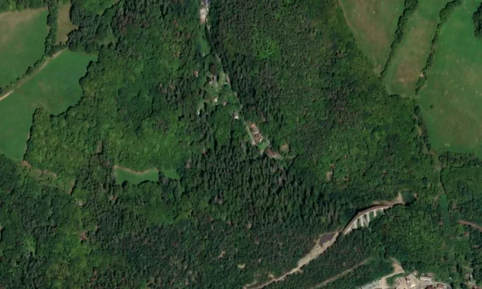 Štola sv. Josefa - Dolní Studené – letecký pohled
