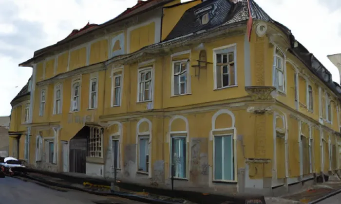 Adolfská železárna – akvarel
