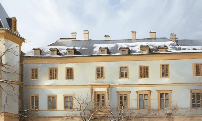 Adršpach (zámek) – zima