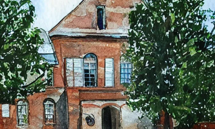 Anglický trakt – akvarel
