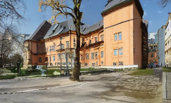 Areál zámku v Žampachu – winter