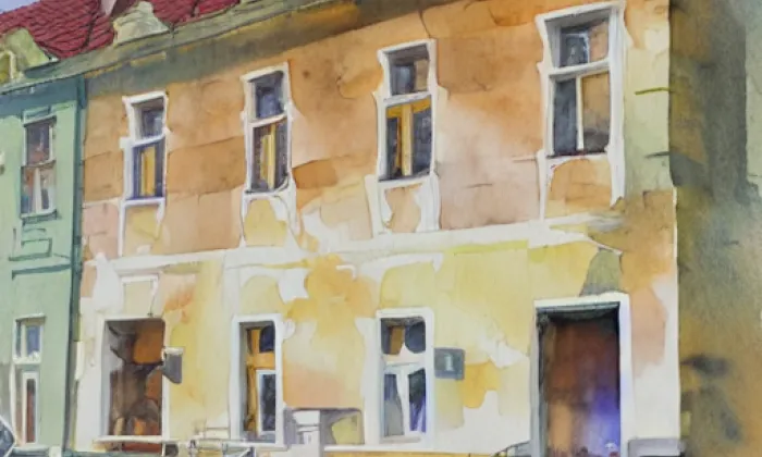 B. Němcové 37 – akvarel