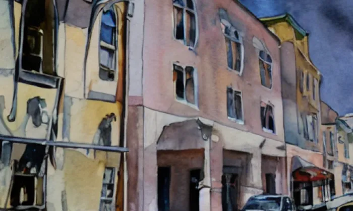 Březanova čp. 3 – akvarel