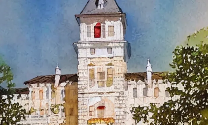 Březnice – akvarel