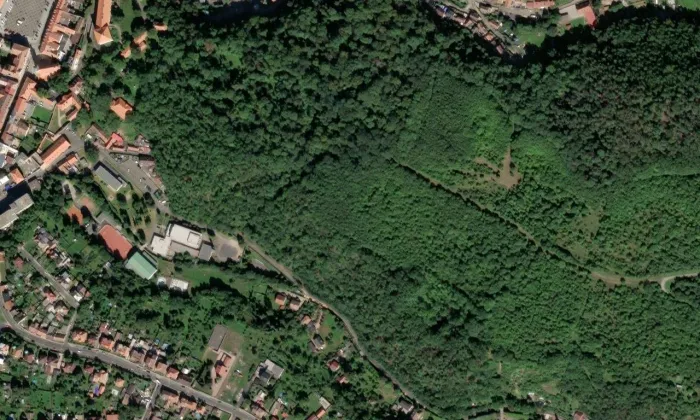 Bílina – letecký pohled