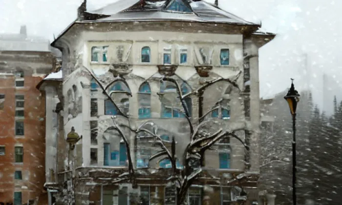 Bývalý špitální kostel svatého Jana Evangelisty – winter