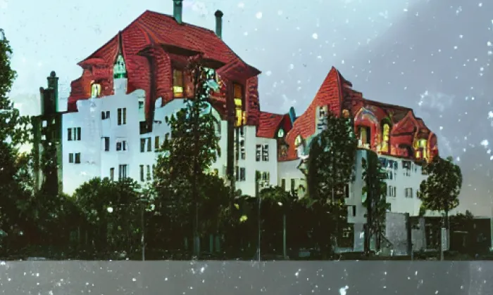 Bývalá fara – noc
