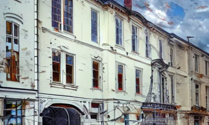 Bývalý hotel Hruška – podzim