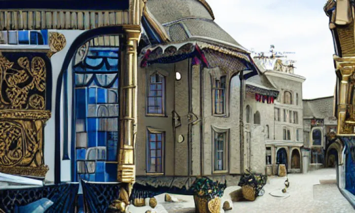 Bývalý hotel Slavie – iluminace