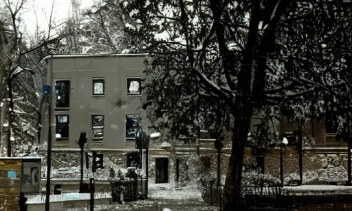 Bývalý klášterní hřbitov – zima