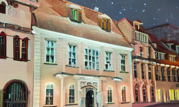 Bývalý okresní soud – noc