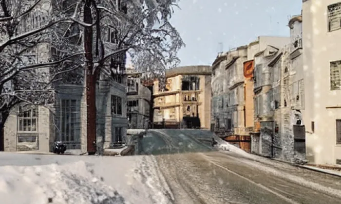 Bývalý Zámecký / Panský pivovar - Jemnice – zima