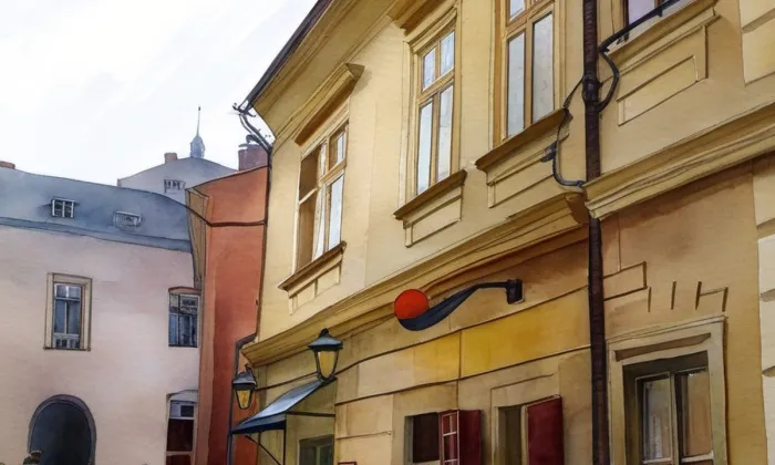 Barborská 4 – akvarel