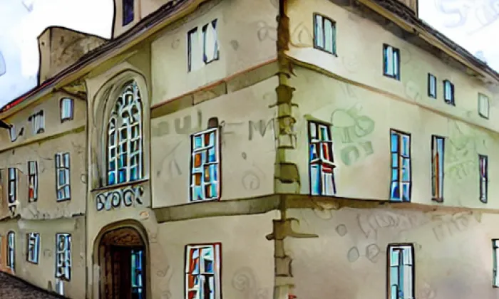Barborská 7 – akvarel