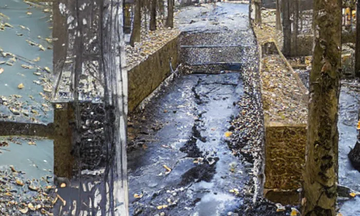 Barnovský most – akvarel