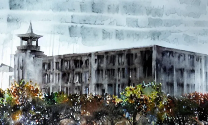 Barrandovské terasy – akvarel