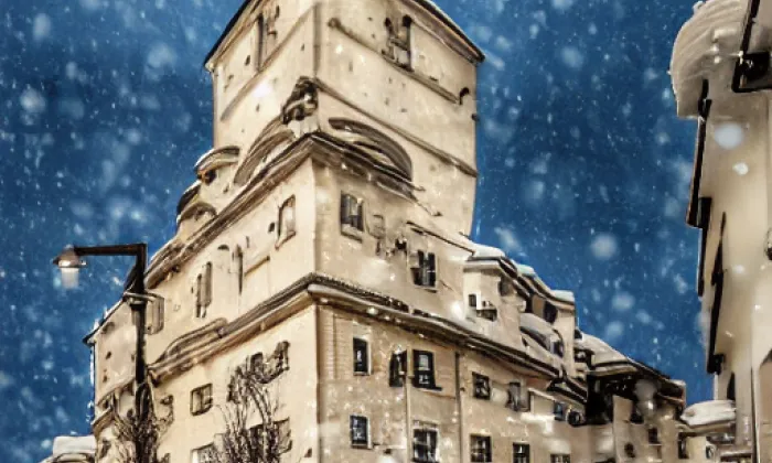 bazilika svatého Jakuba Většího v Praze – zima