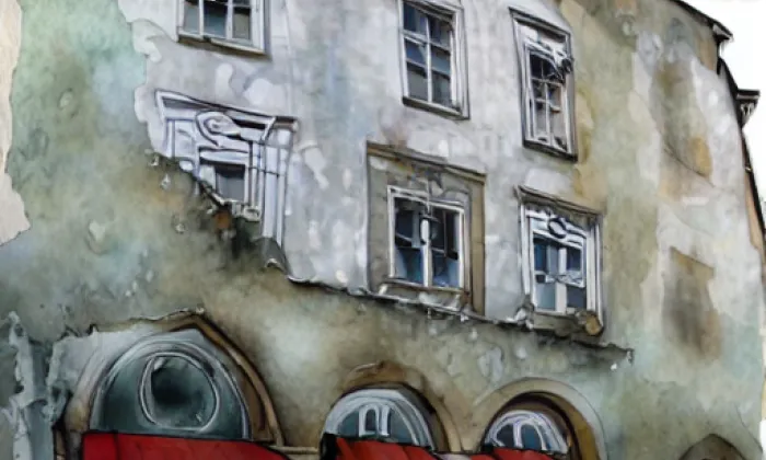 Biskupská 3 – akvarel